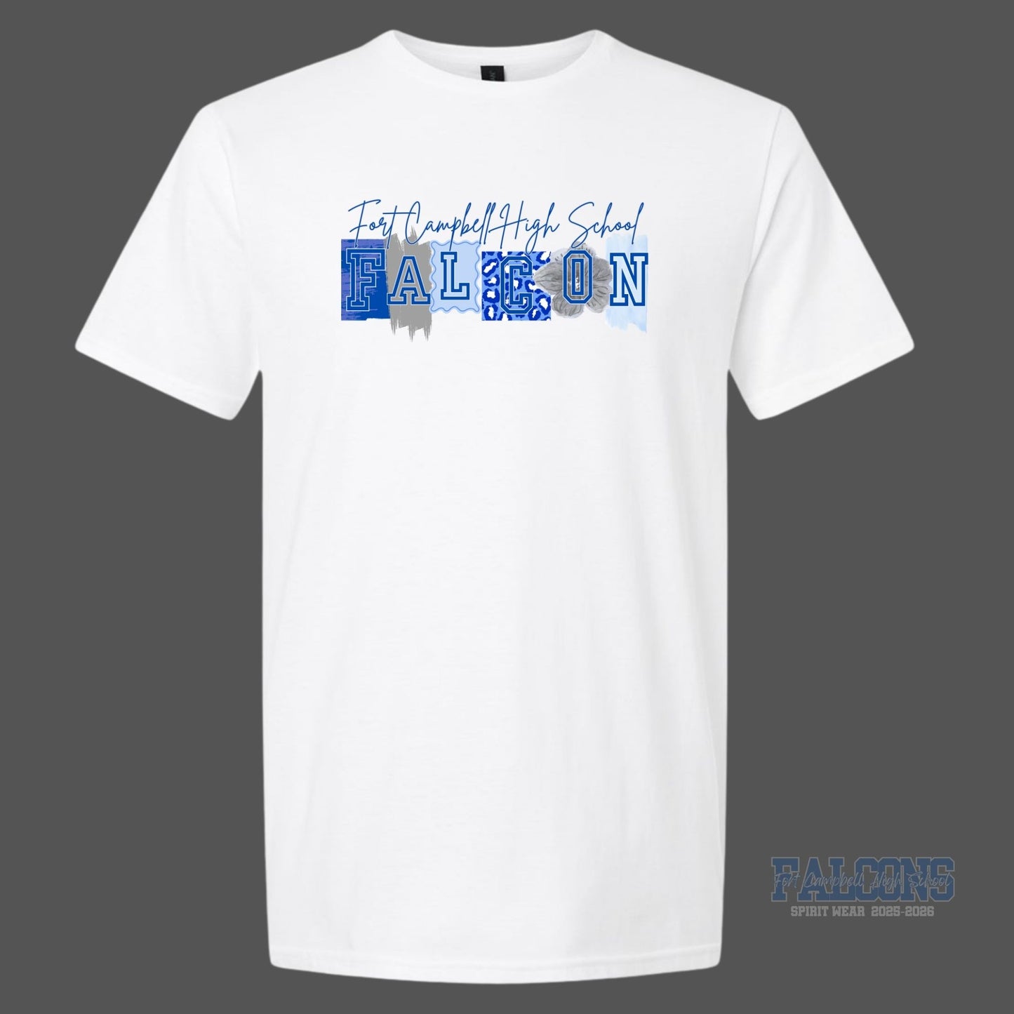 Falcons Leopard blue ink