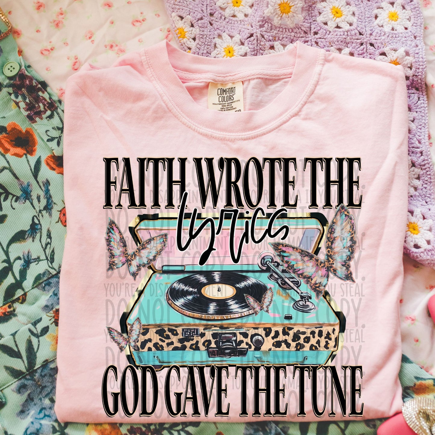 Faith wrote the lyrics God gave the tune