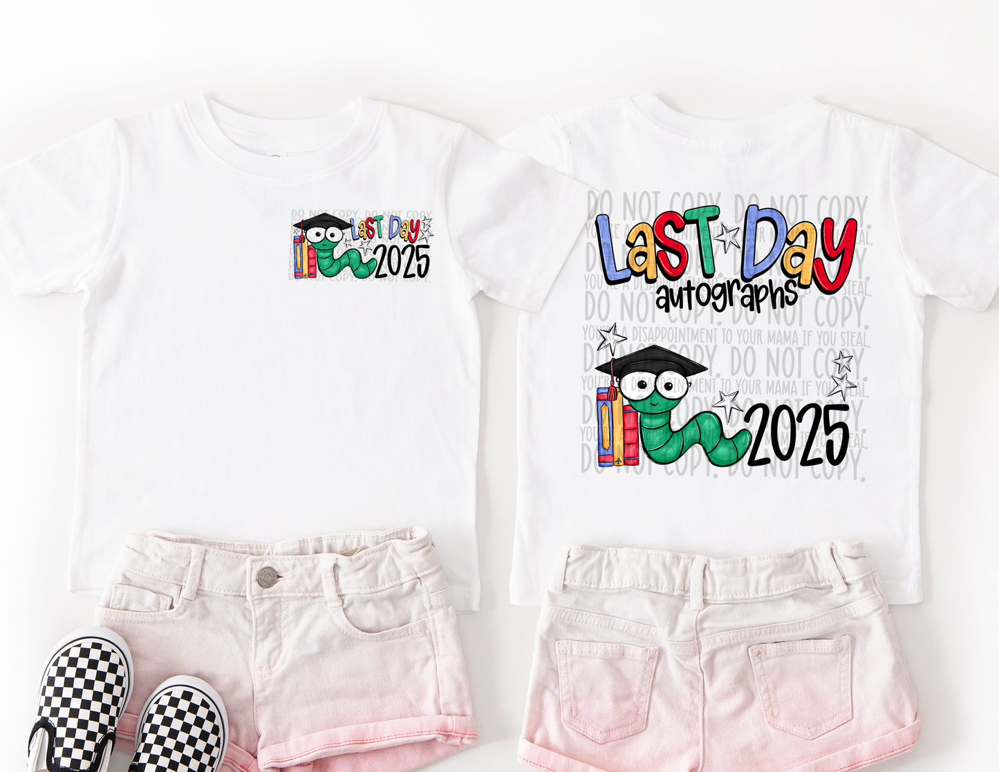 Last day autographs 2025 front & back