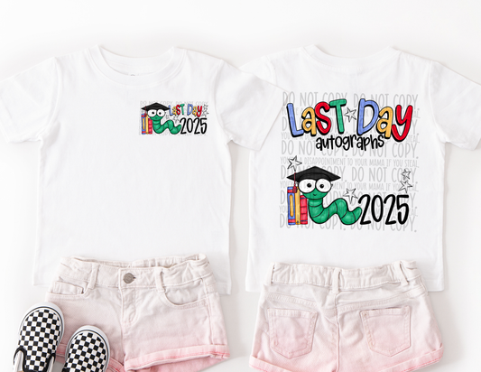 Last day autographs 2025 front & back