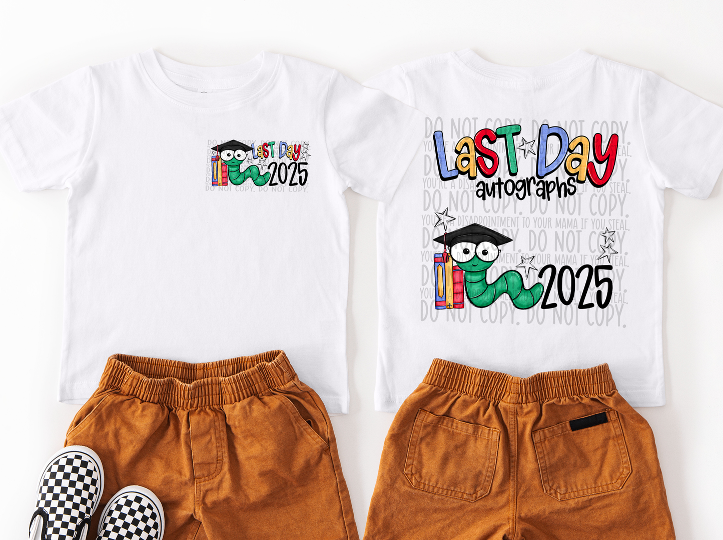 Last day autographs 2025 front & back