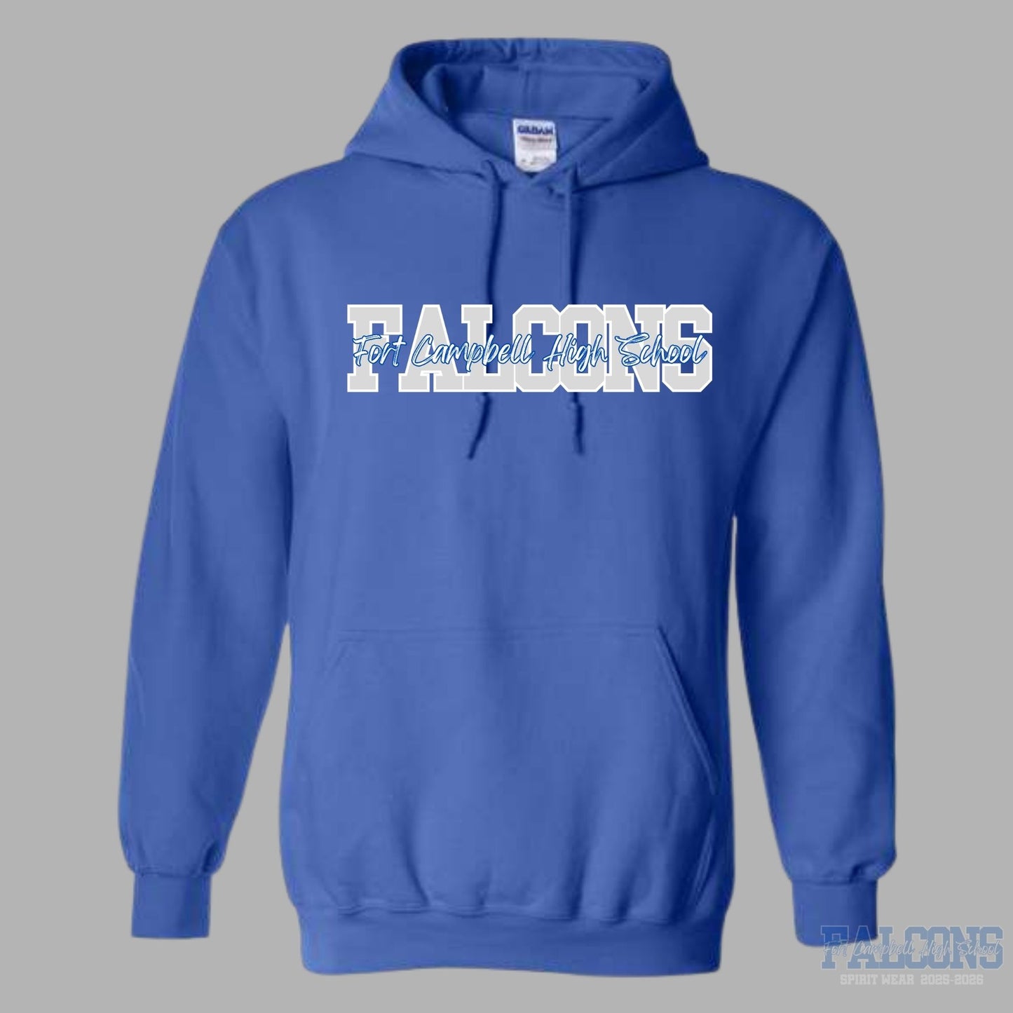 Falcons FCHS through center Hoodie