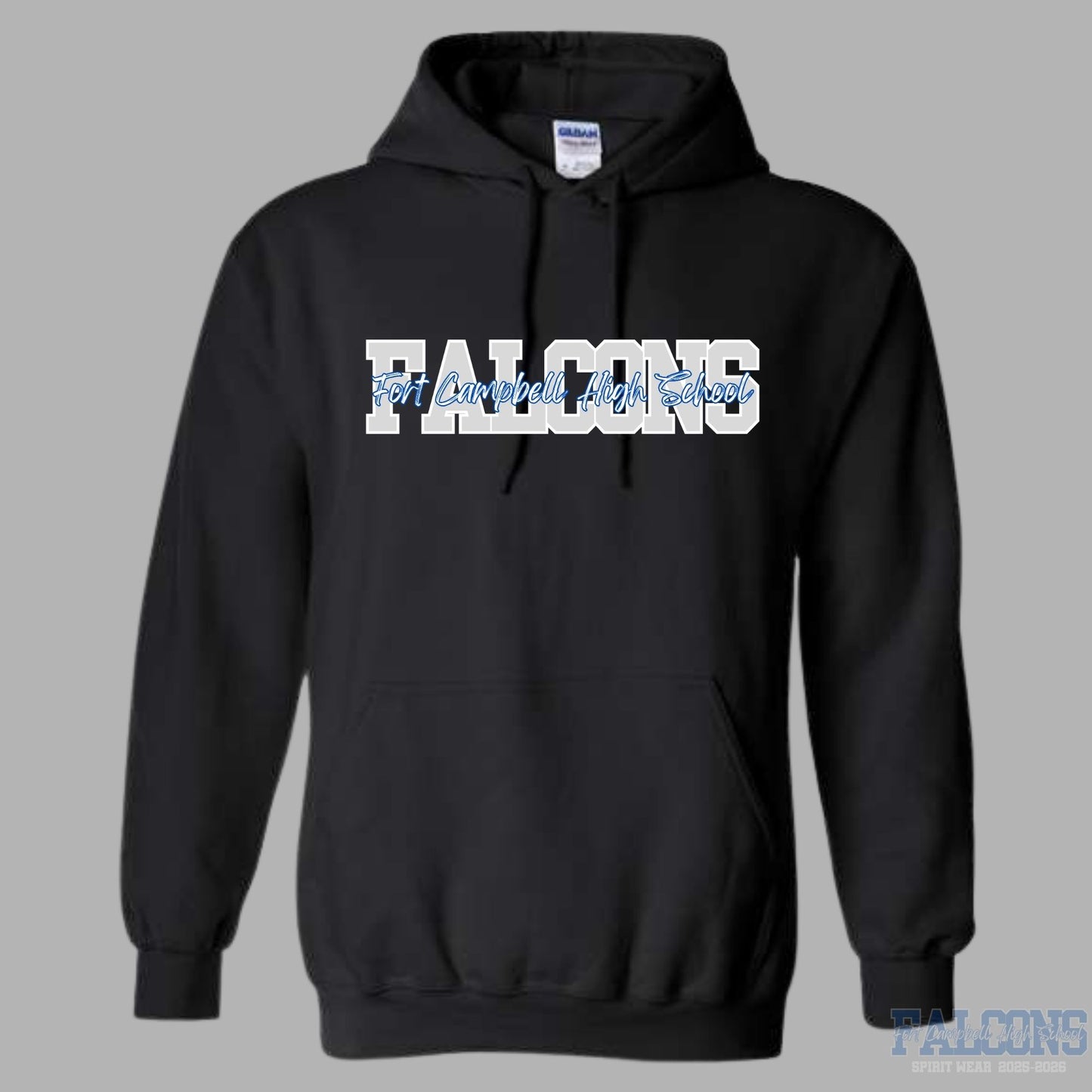 Falcons FCHS through center Hoodie