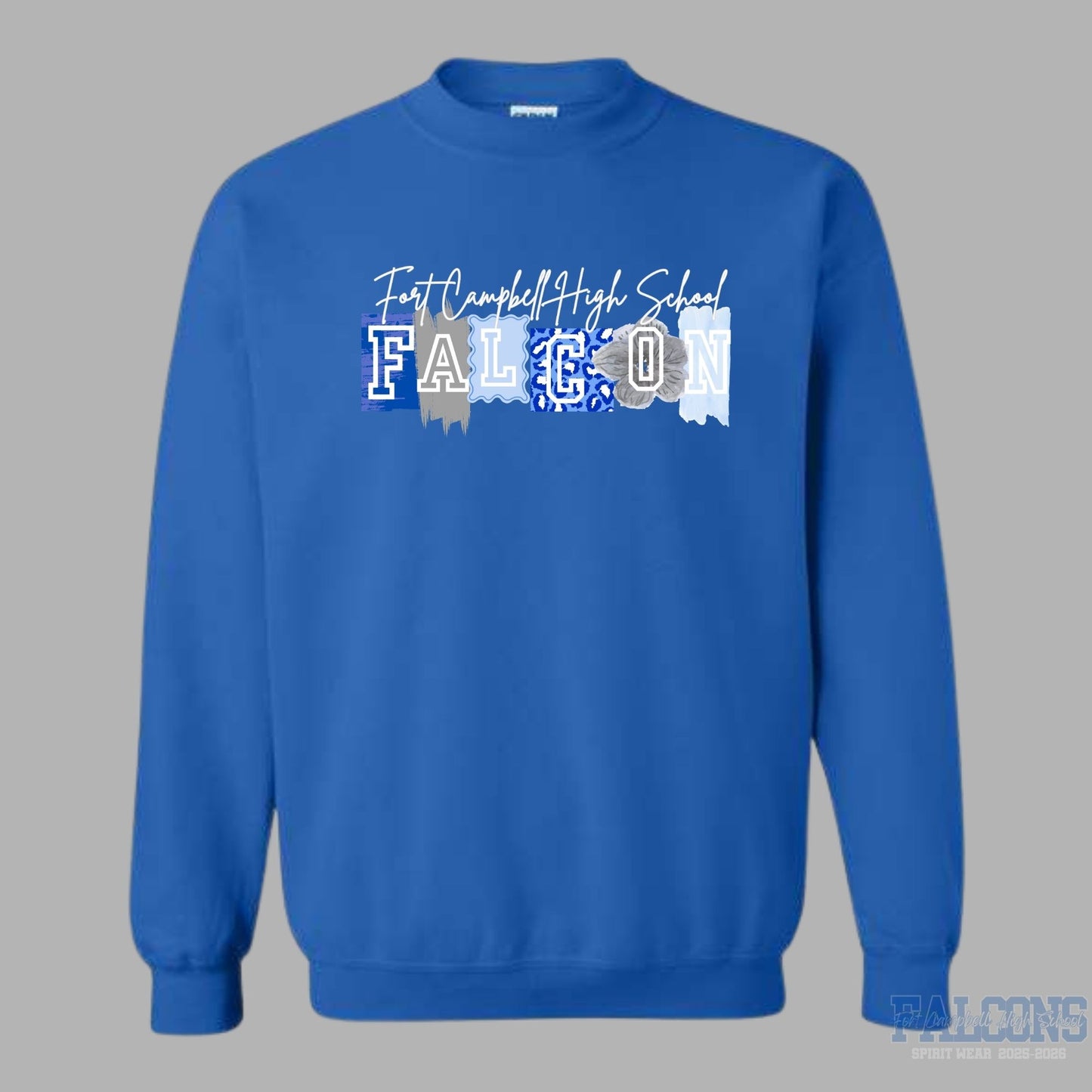 FCHS Falcons Leopard Sweatshirt