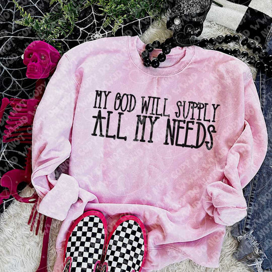 My God will supply all my needs