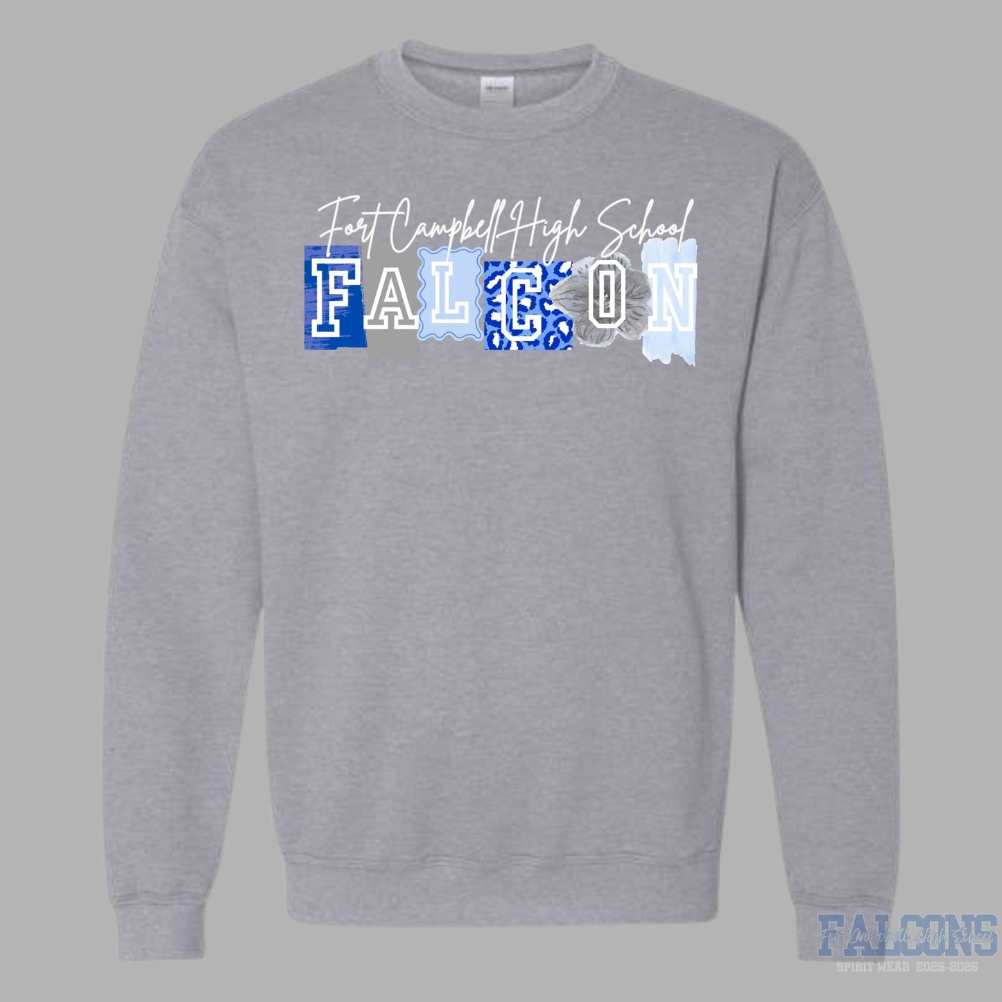 FCHS Falcons Leopard Sweatshirt
