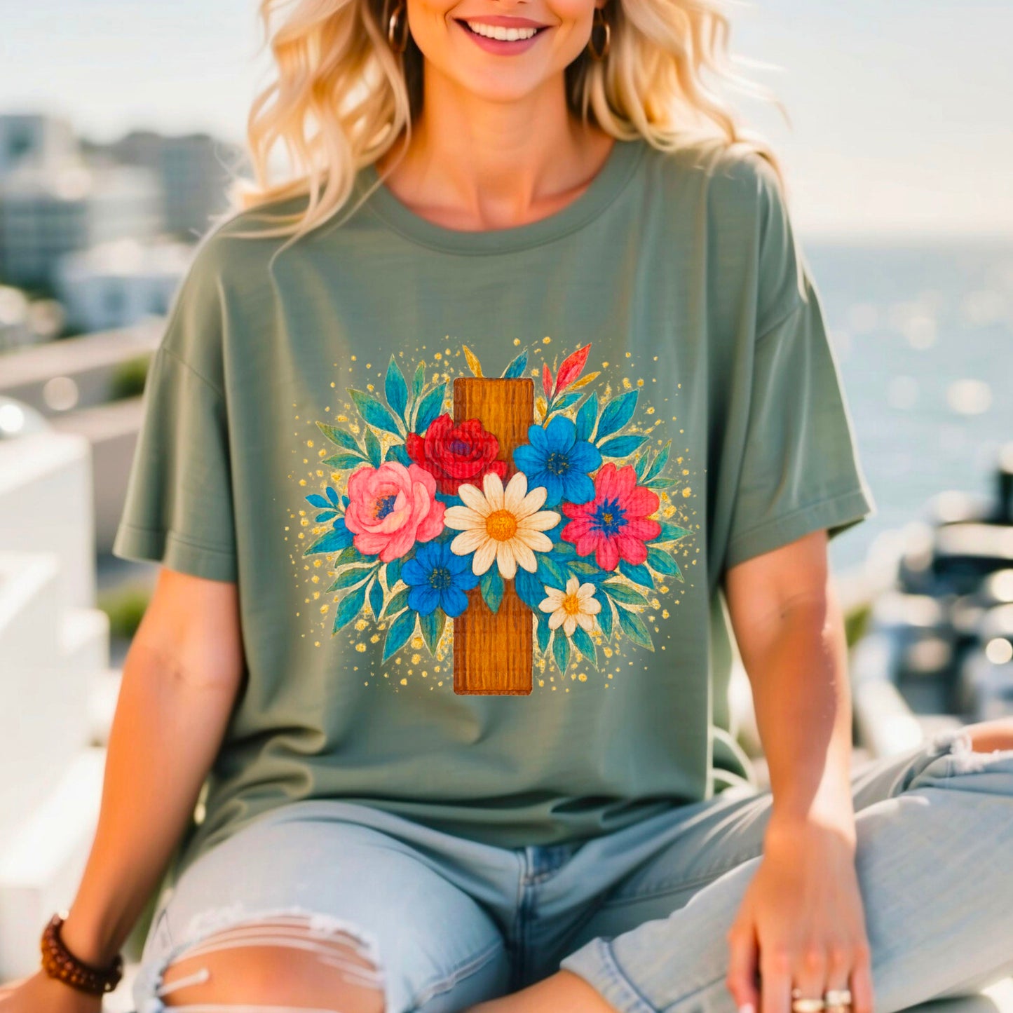 Floral Cross