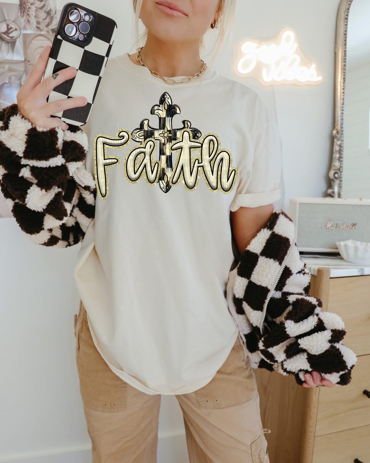Faith Checkered Cross RC