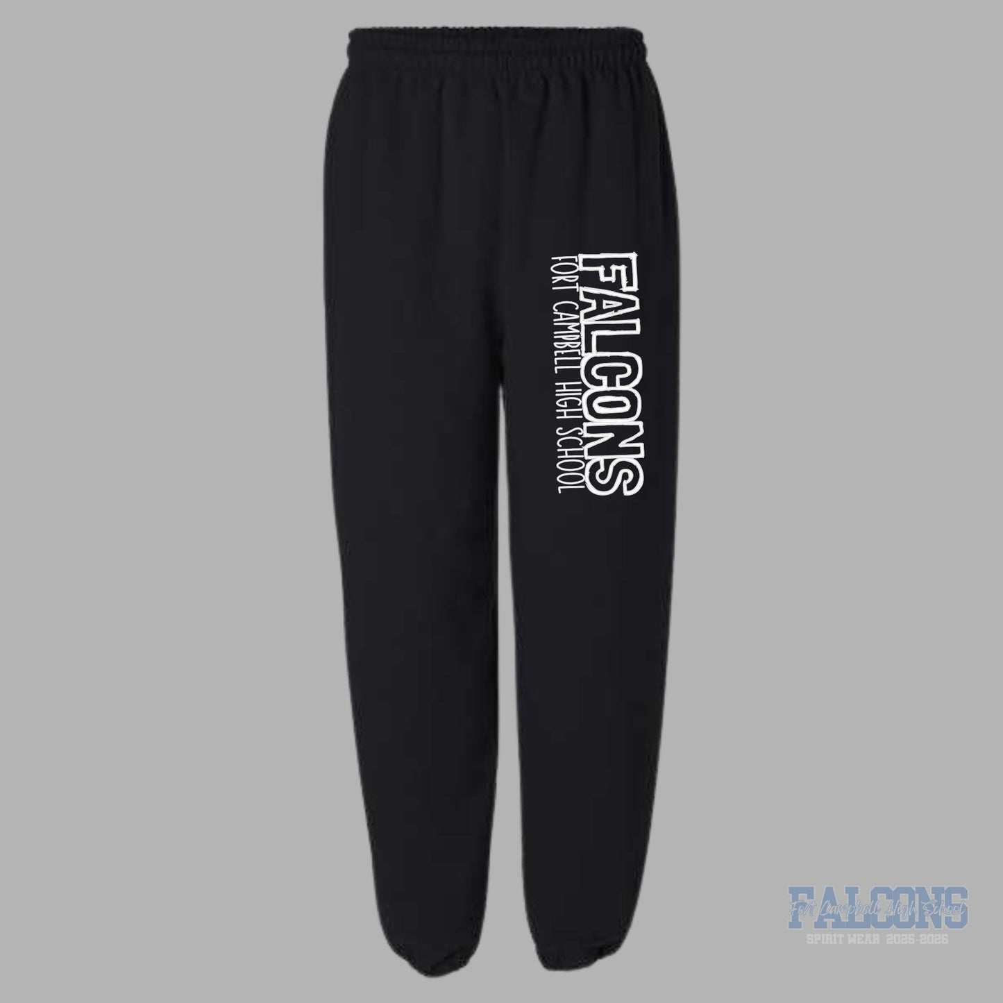 FCHS Falcons White Font Sweatpants