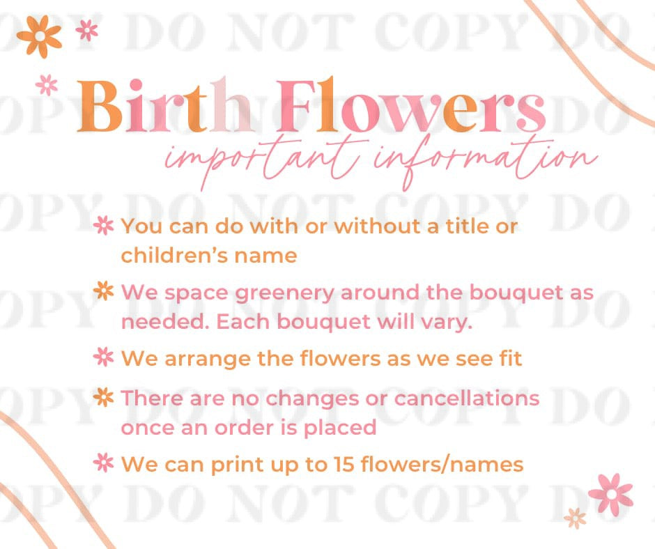 Birth Flowers