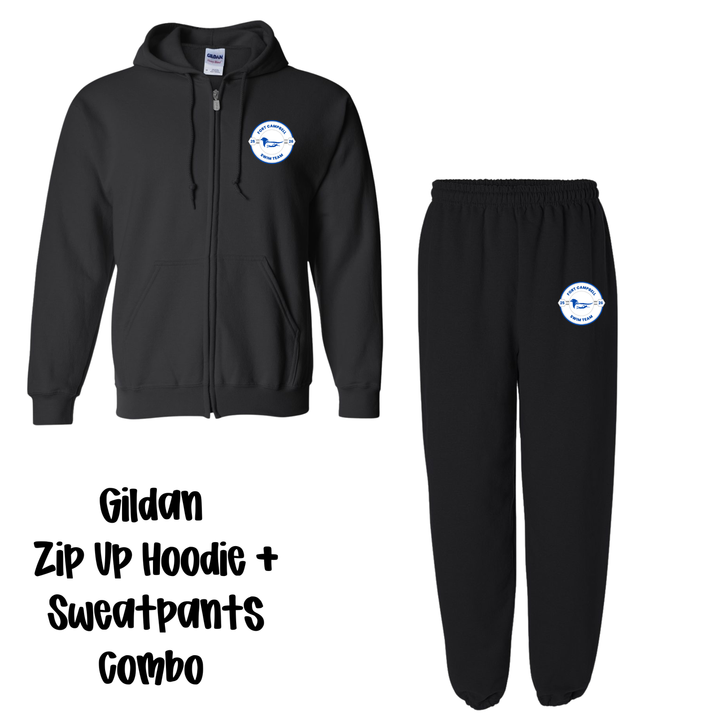 FCHS Swim Team Zip Hoodie