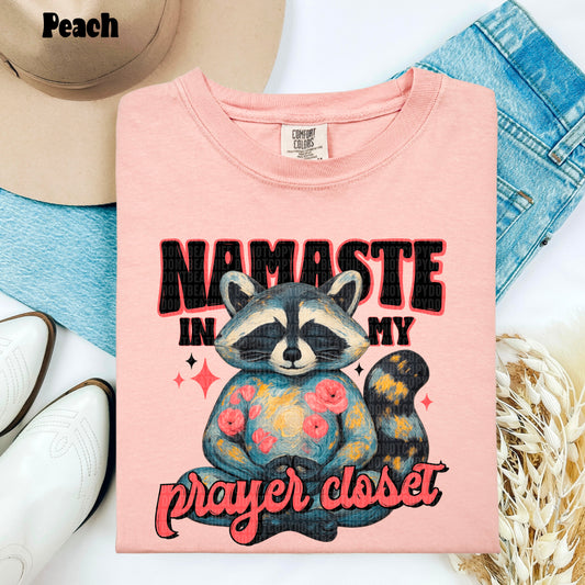 Namaste in my prayer closet