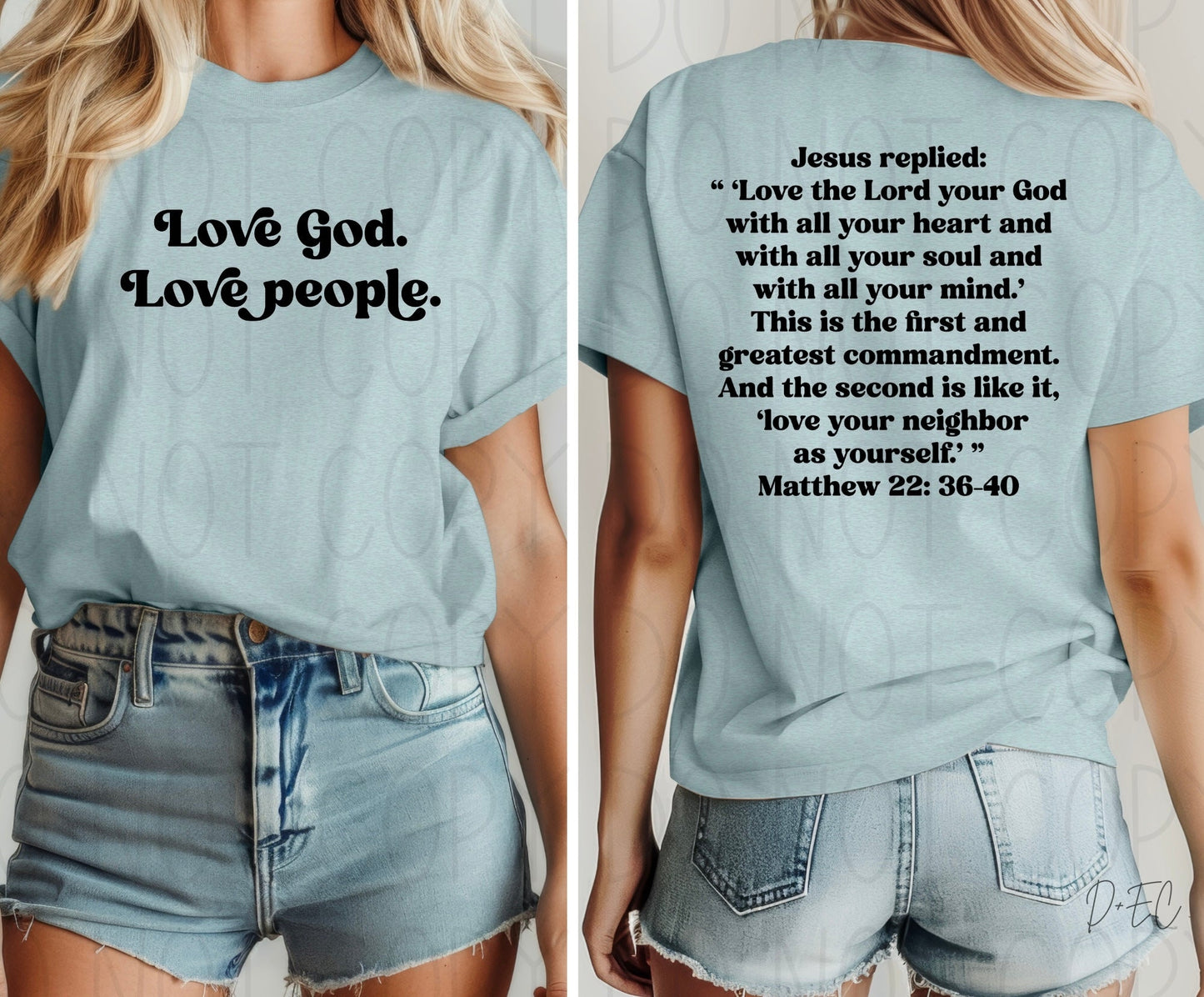 Love God Love People-Black-Comfort Color