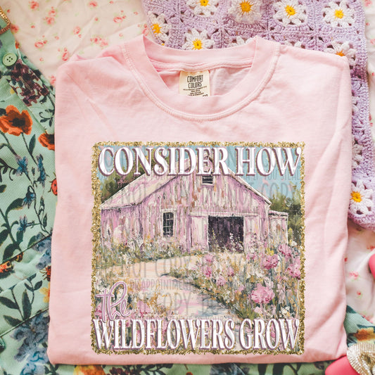 Consider how the wildflowers grow