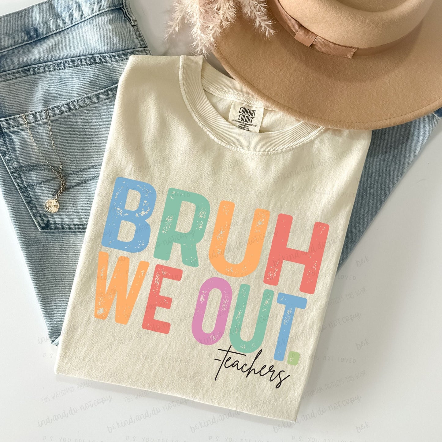 B r u h we out- Teachers/Black Font