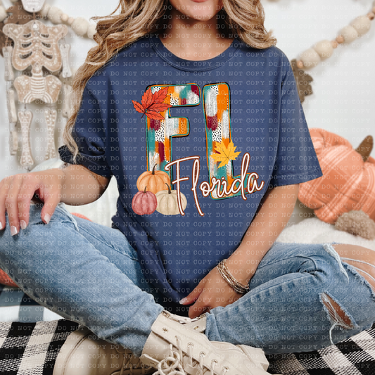 Florida-Fall Dottie State-Completed tee/Bella