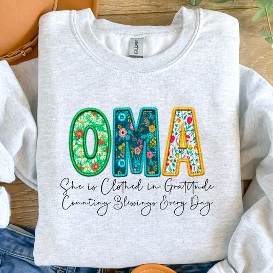 Clothed in Gratitude-Oma-Completed