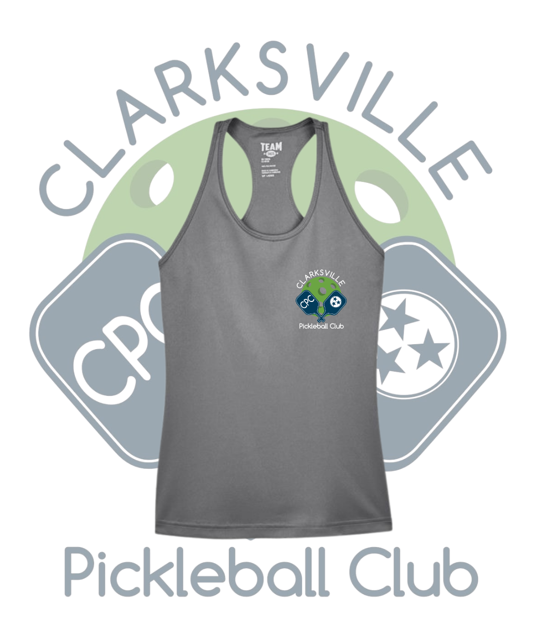 Clarksville Pickleball Club Performance Tank Top - Women's