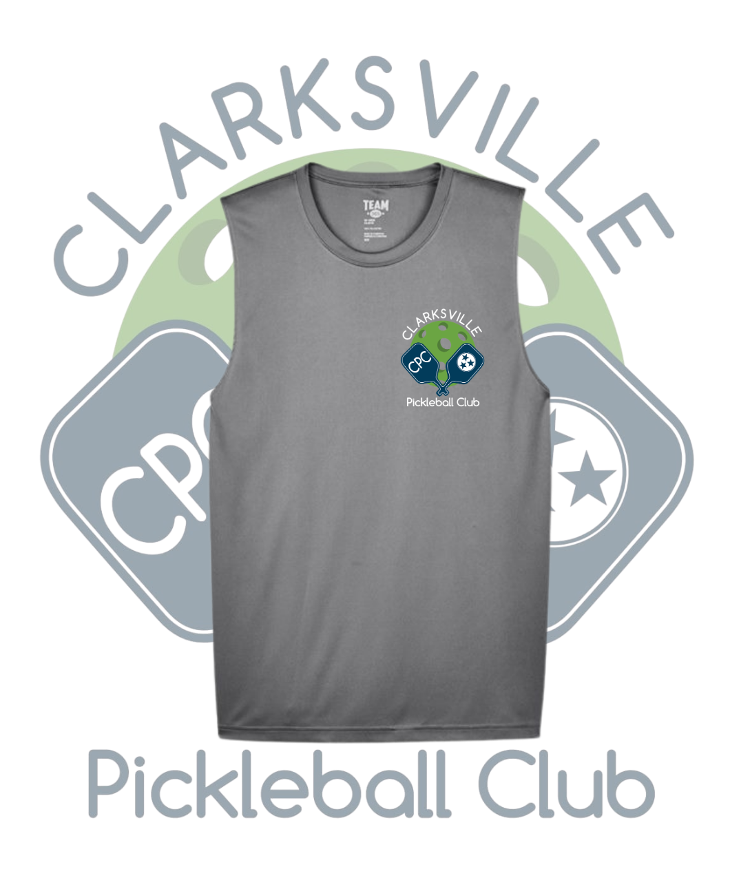 Clarksville Pickleball Club Performance Tank Top - Men's