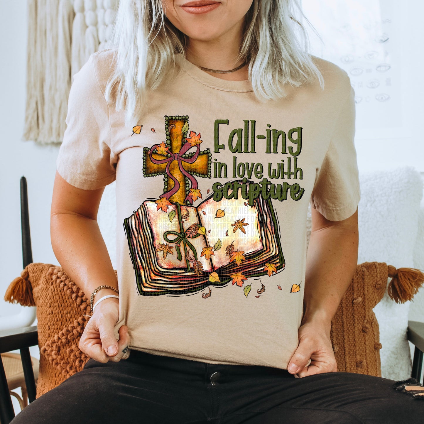 Fall-ing in love with scripture-Completed tee/Bella