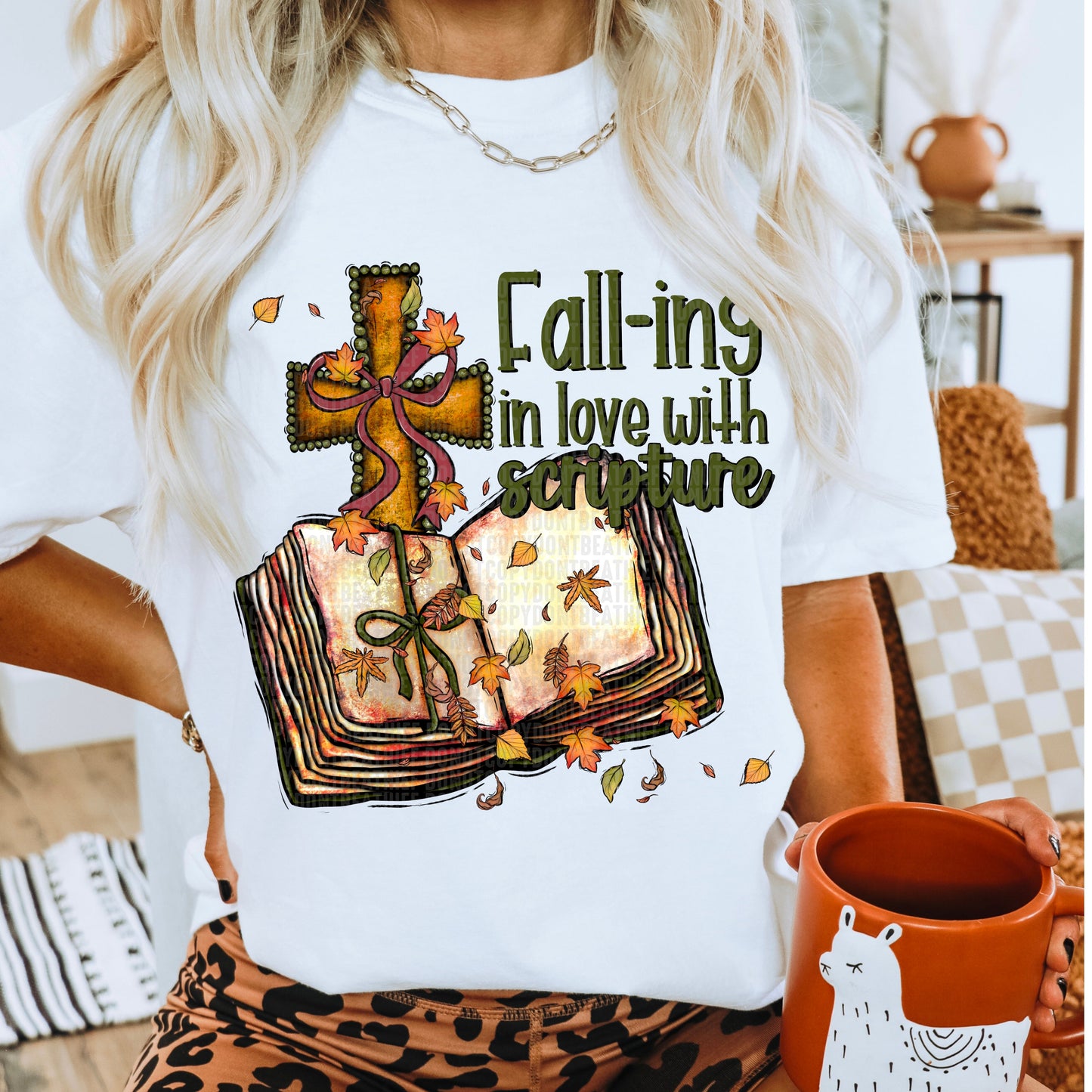 Fall-ing in love with scripture-Completed tee/Bella