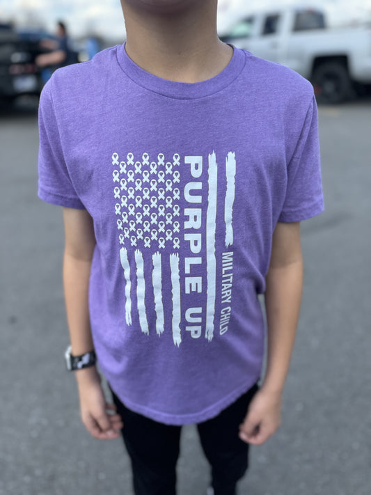 Military Child-Purple Up tee