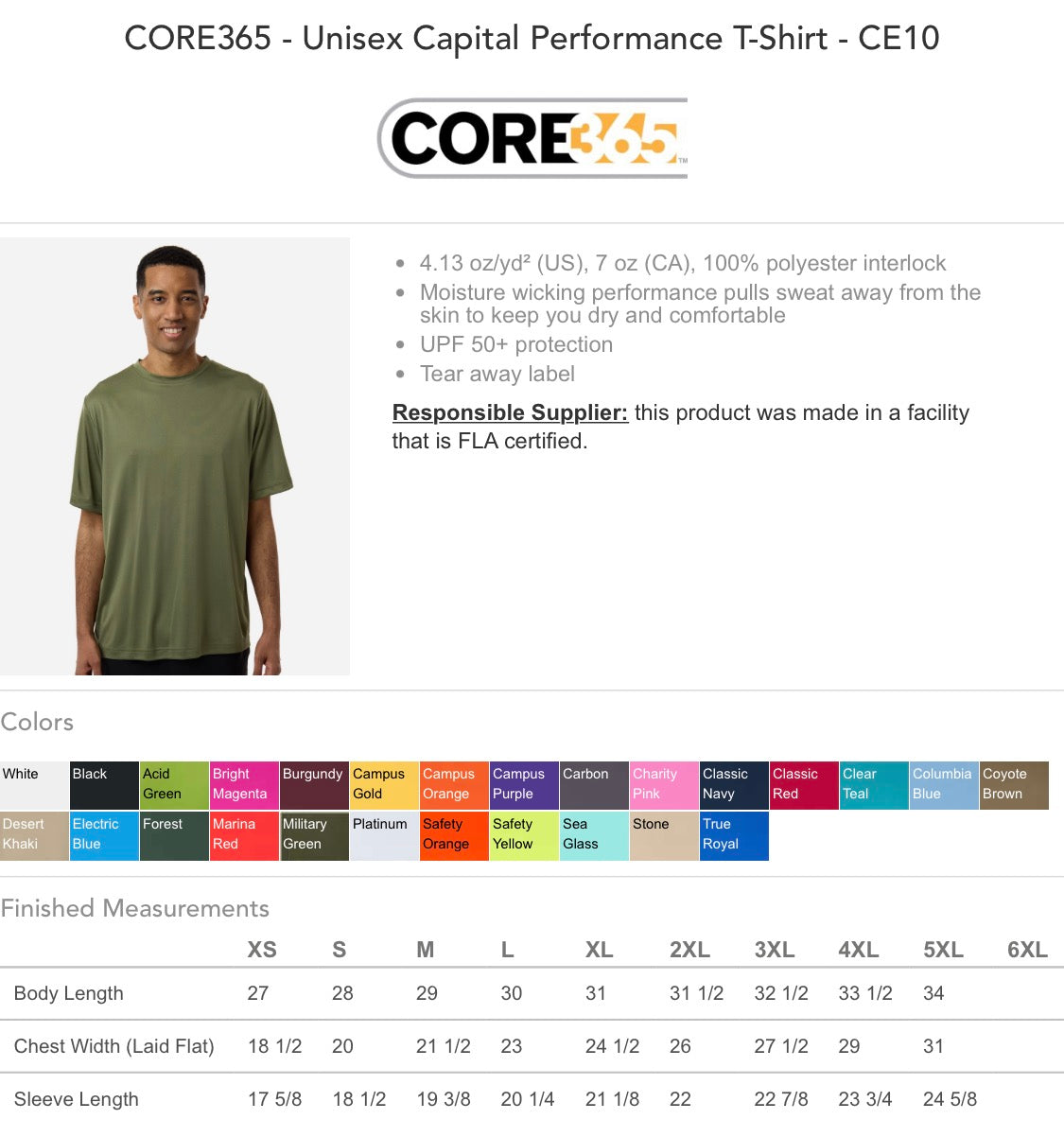 Clarksville Pickleball Club Performance T-shirt - Men's