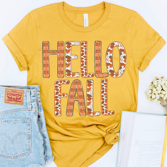 Hello Fall-Bella- Completed Tee