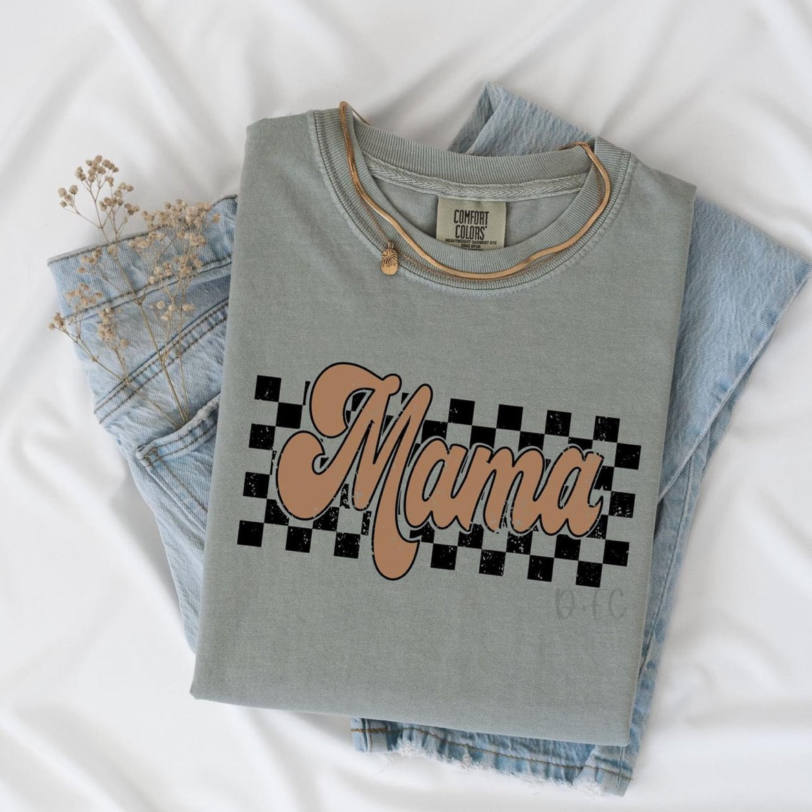 Mama Checkered-Comfort Color