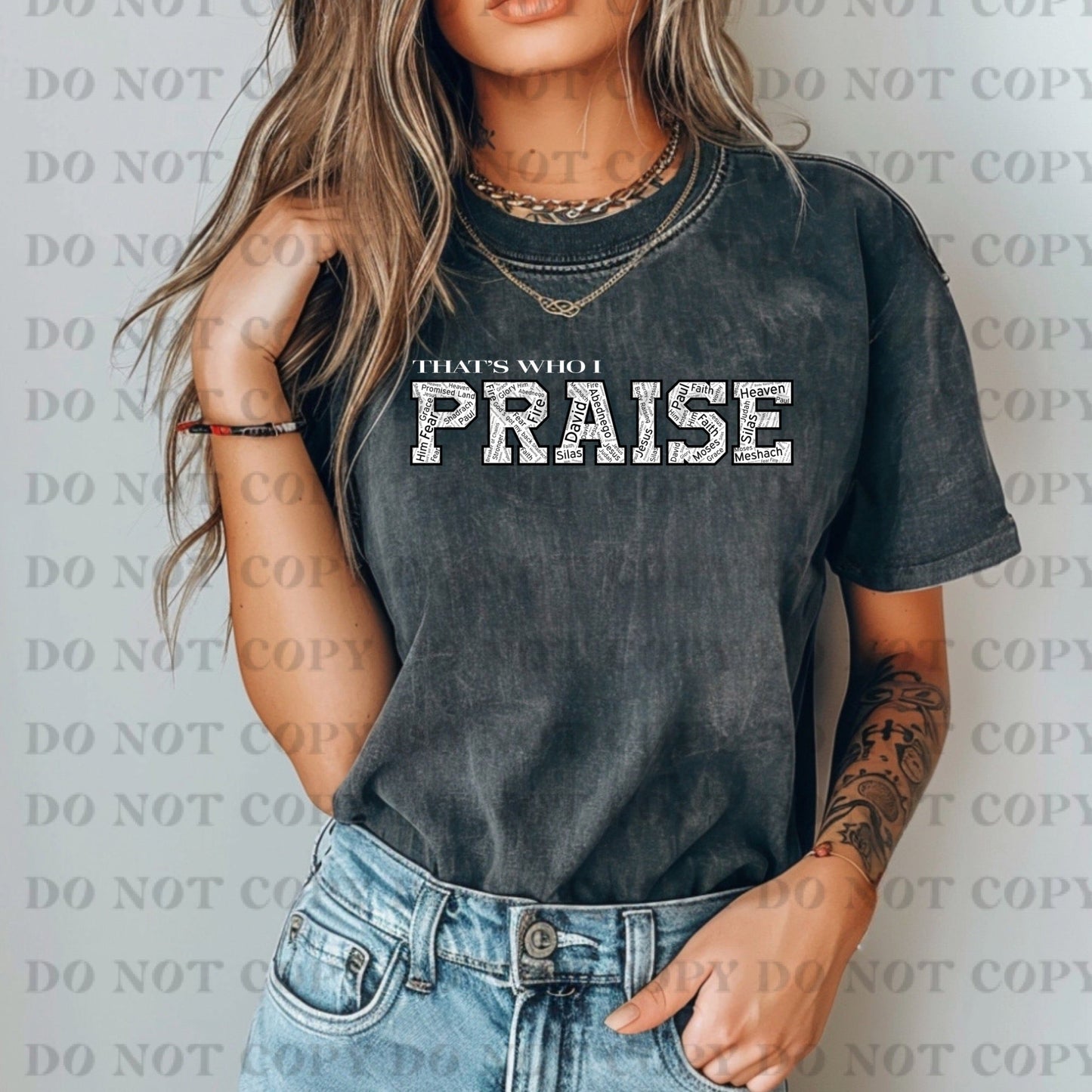 That's Who I Praise Left-Completed tee