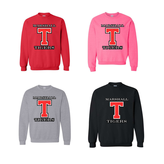 Marshall Tigers Youth Crewneck Sweatshirt