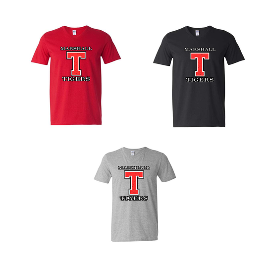 Marshall Tigers Unisex V-Neck Shirt