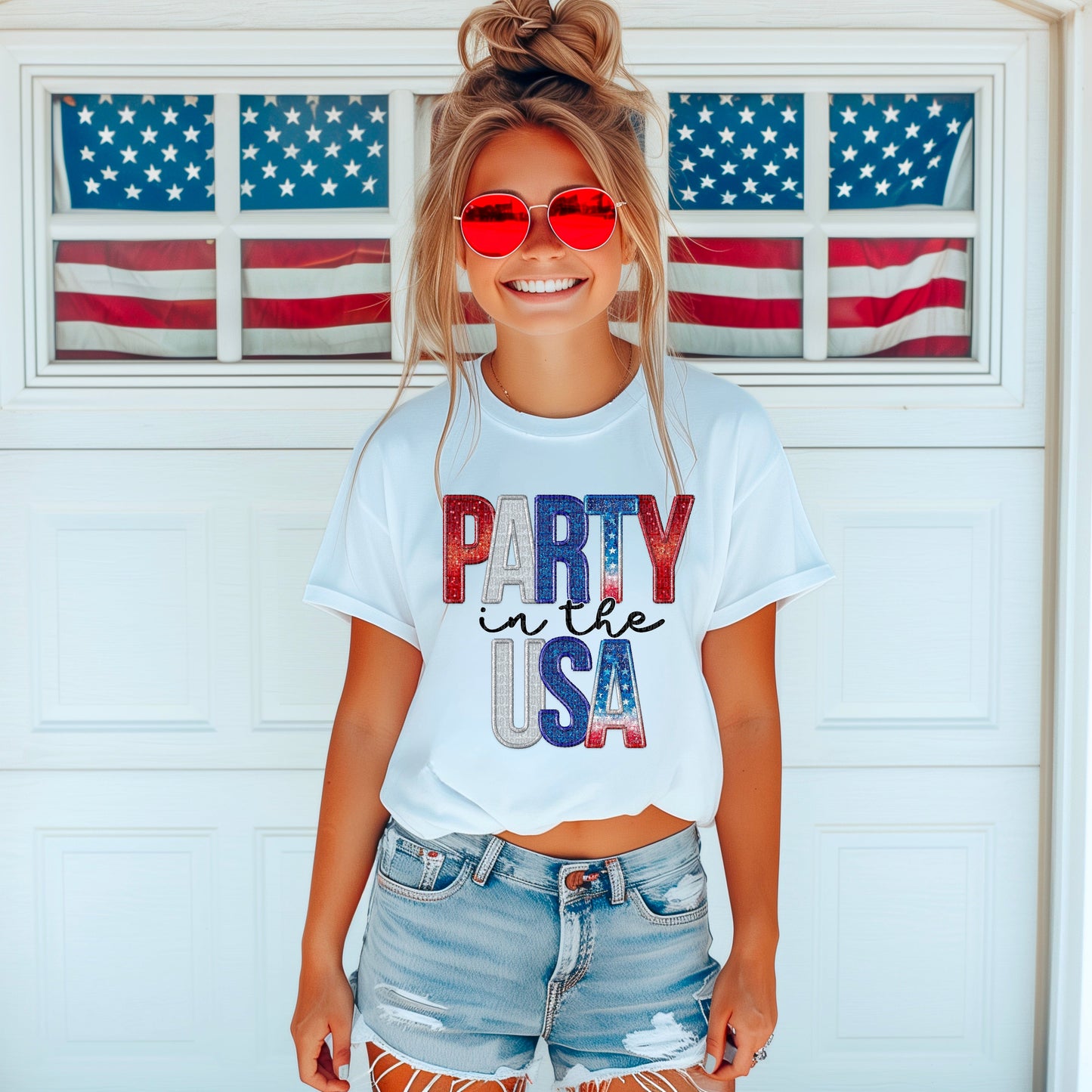 Party in the USA-Bella- Completed Tee