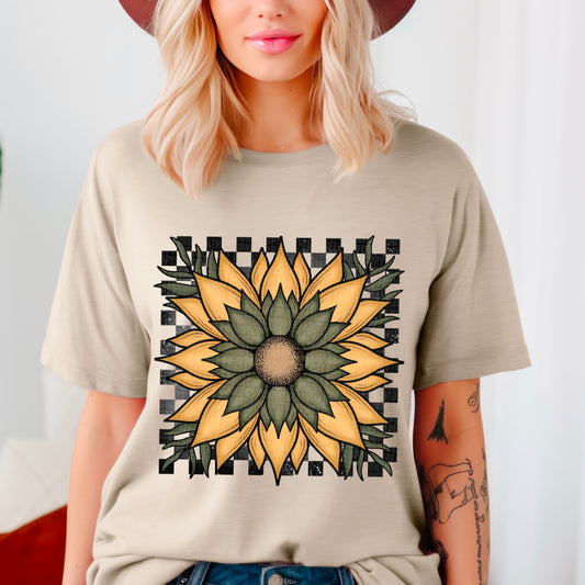 Sunflower Retro-Completed tee/Bella