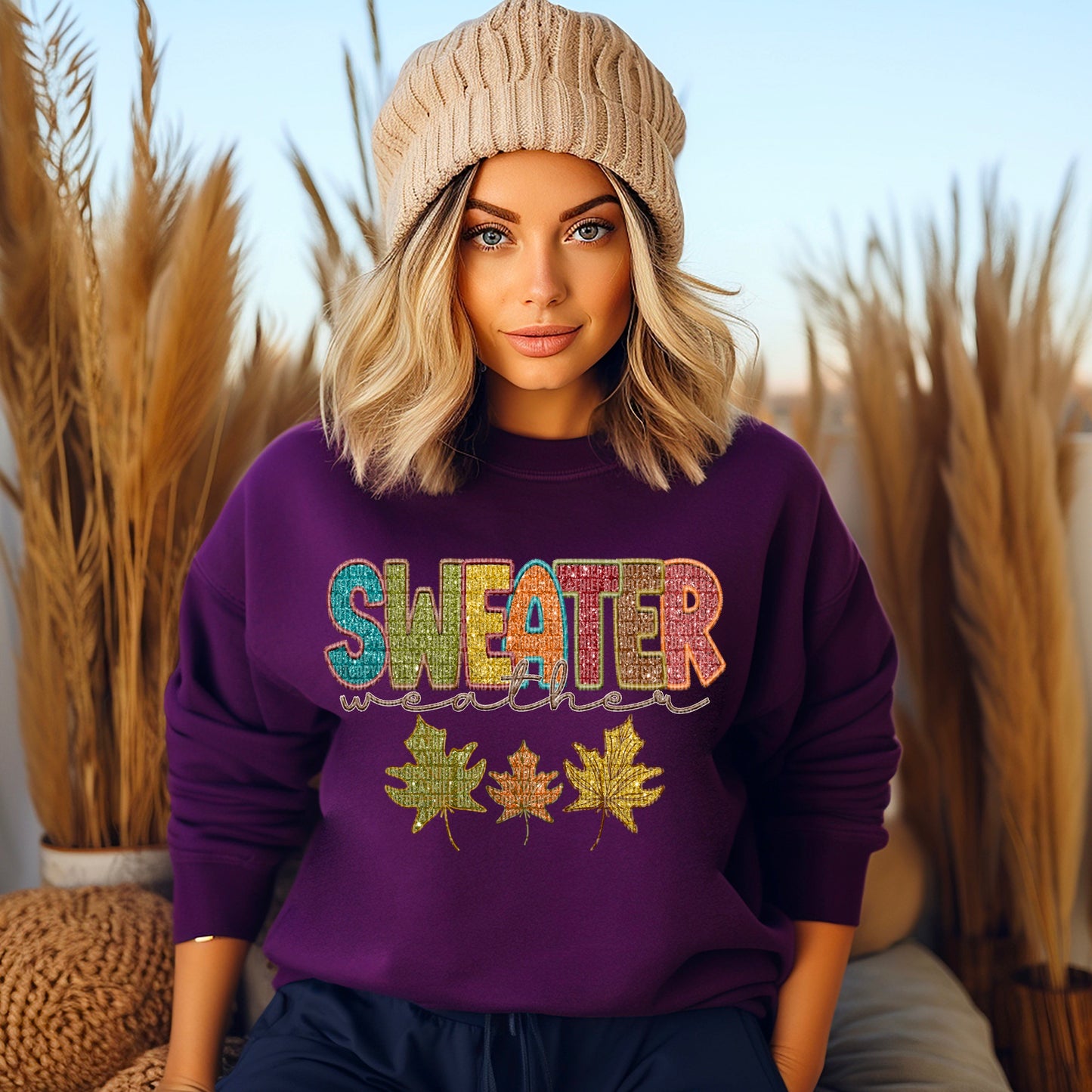 Sweater Weather- Comfort Color Sweatshirt