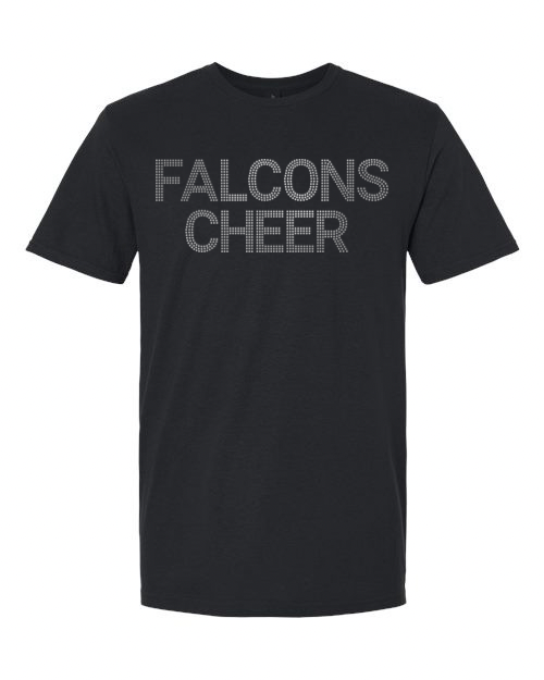 FCHS Falcons Cheer Faux Rhinestone Tee