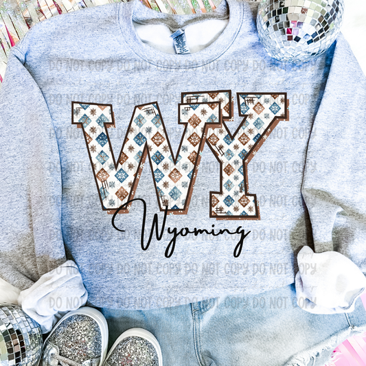 Winter States-Wyoming- completed sweatshirt