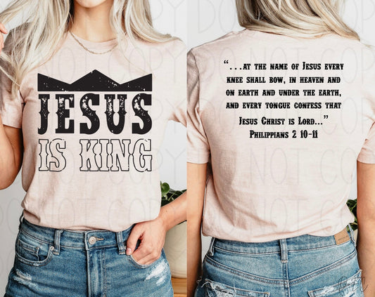 Jesus is King-Black-Comfort Color